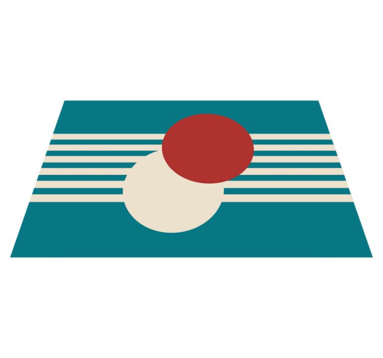 Two circles abstract art original placemats - TenStickers