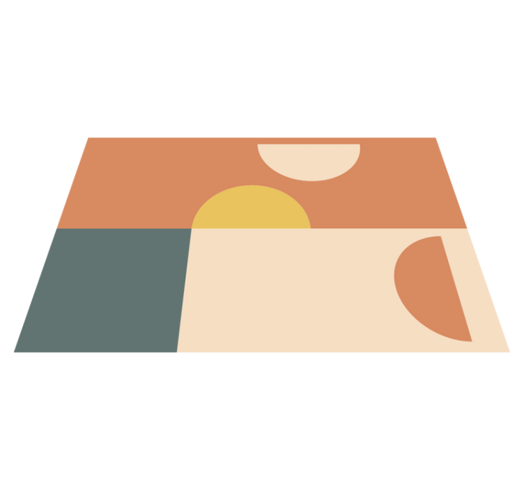 Modern placemat with colorful geometric designs - TenStickers