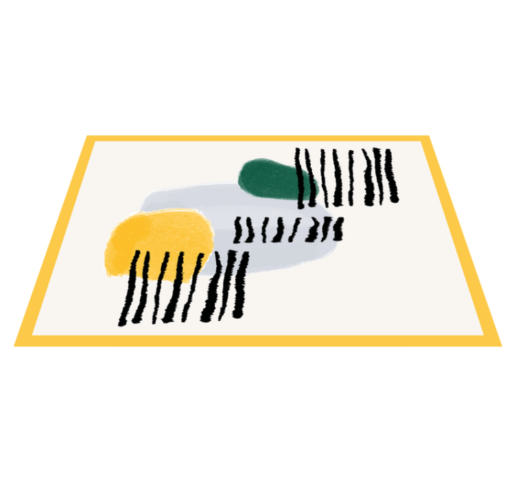 Modern placemat with vibrant geometric designs - TenStickers