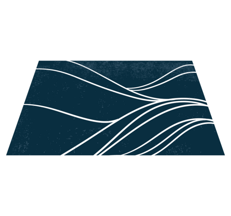 Modern placemat elegant wave design - TenStickers