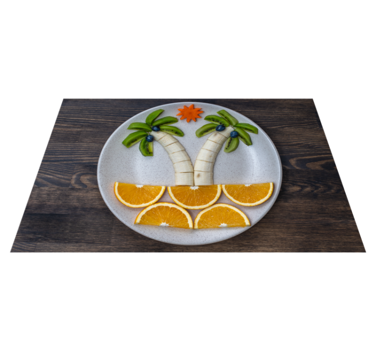 Original placemat tropical fruit display - TenStickers
