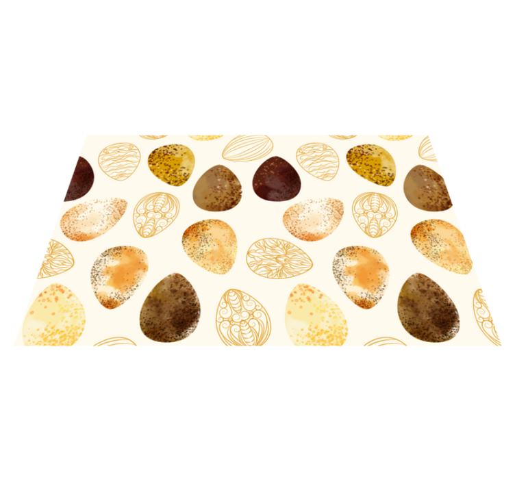 Original placemat elegant egg design - TenStickers
