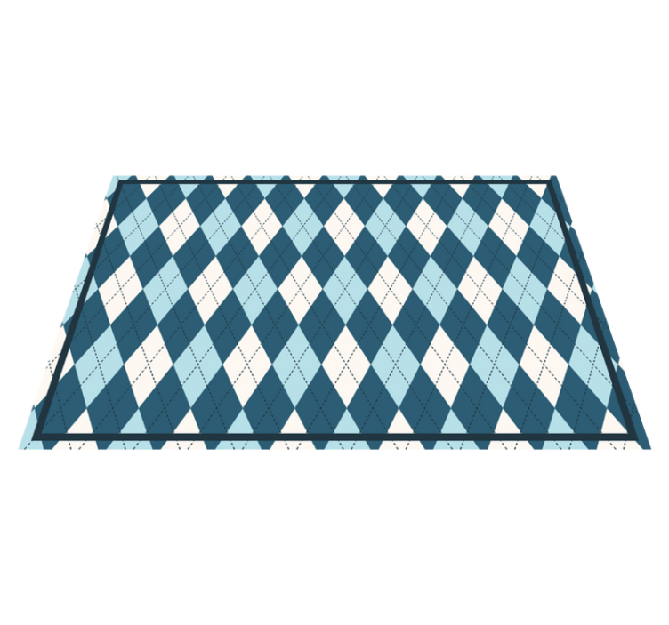Modern placemat in harlequin pattern style - TenStickers