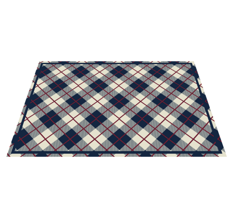 Plaid patterned surface placemat - TenStickers