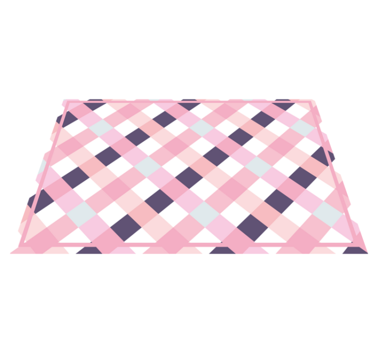Plaid pattern with soft hues placemat - TenStickers