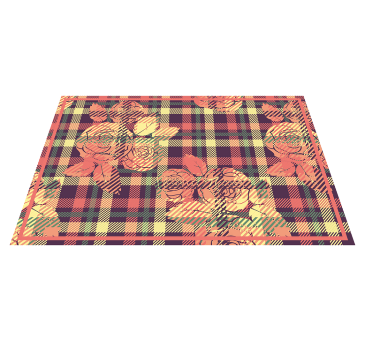 Botanical grid arrangement placemat - TenStickers