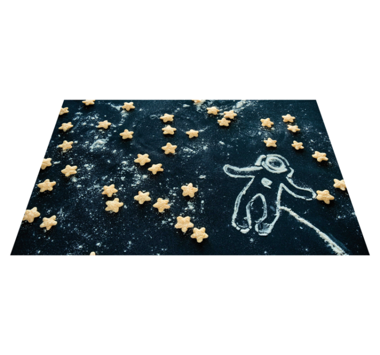 Children placemat astronaut star adventure - TenStickers
