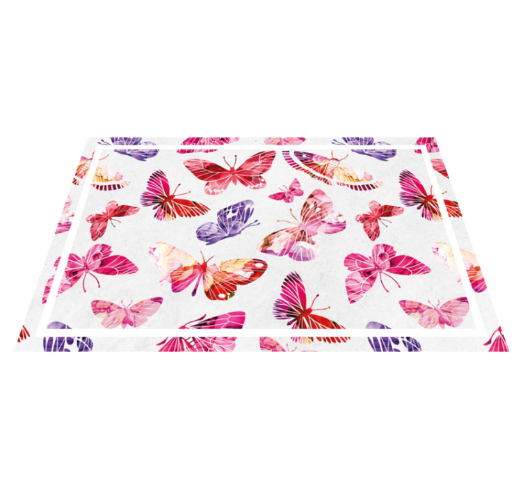 Original placemat colorful butterfly designs - TenStickers