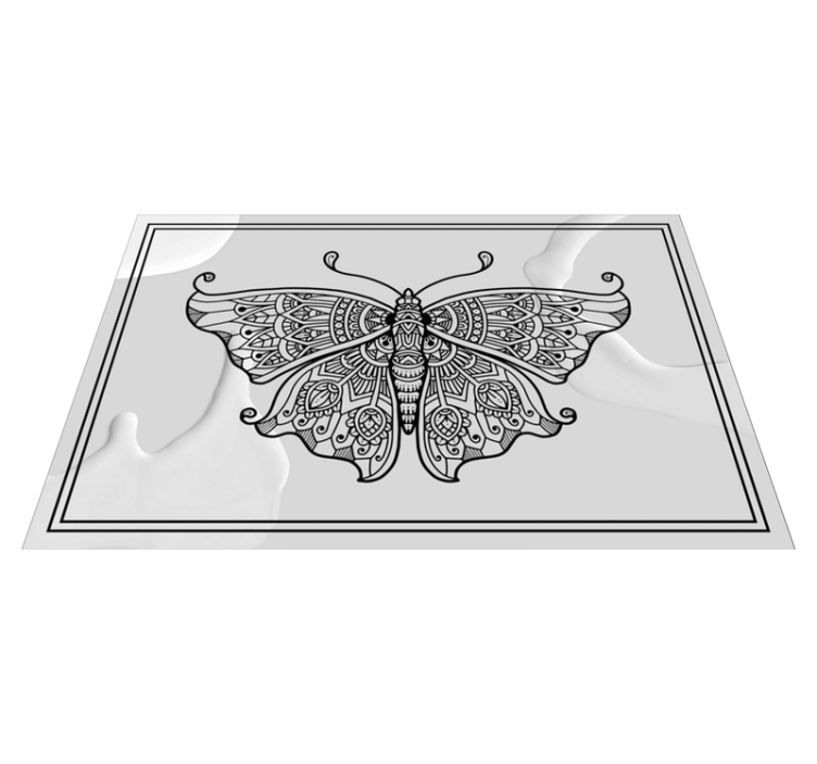 Original placemat intricate butterfly design - TenStickers