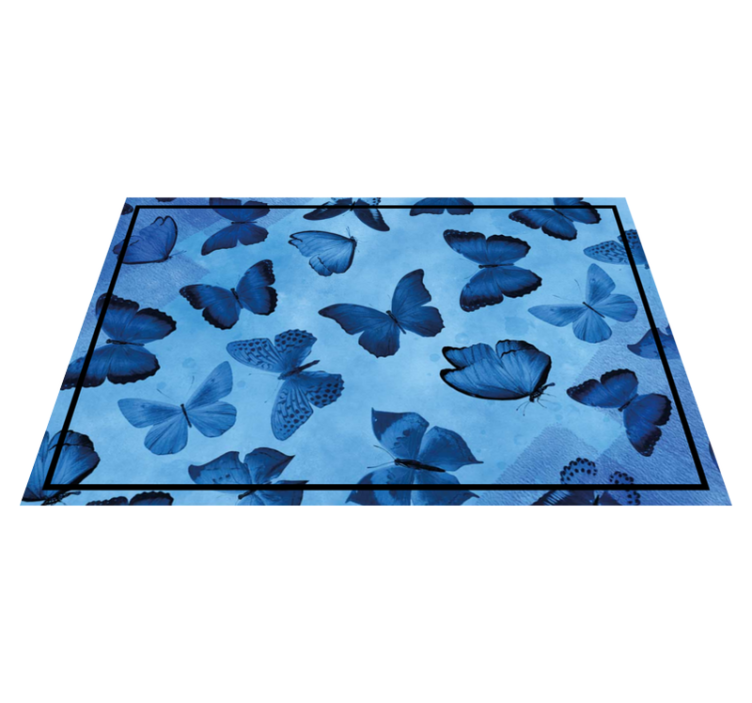 Butterfly pattern background placemat - TenStickers