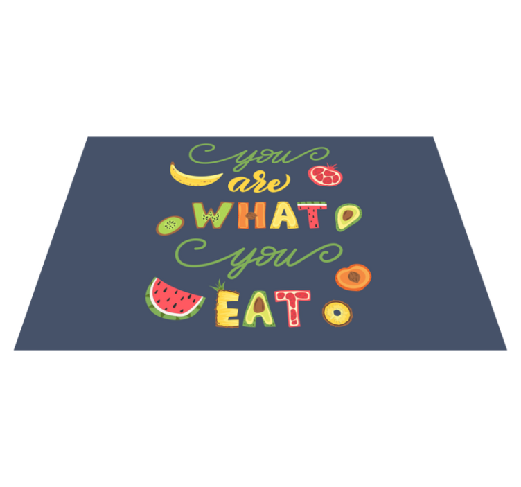Placemat with quote enjoy every bite - TenStickers