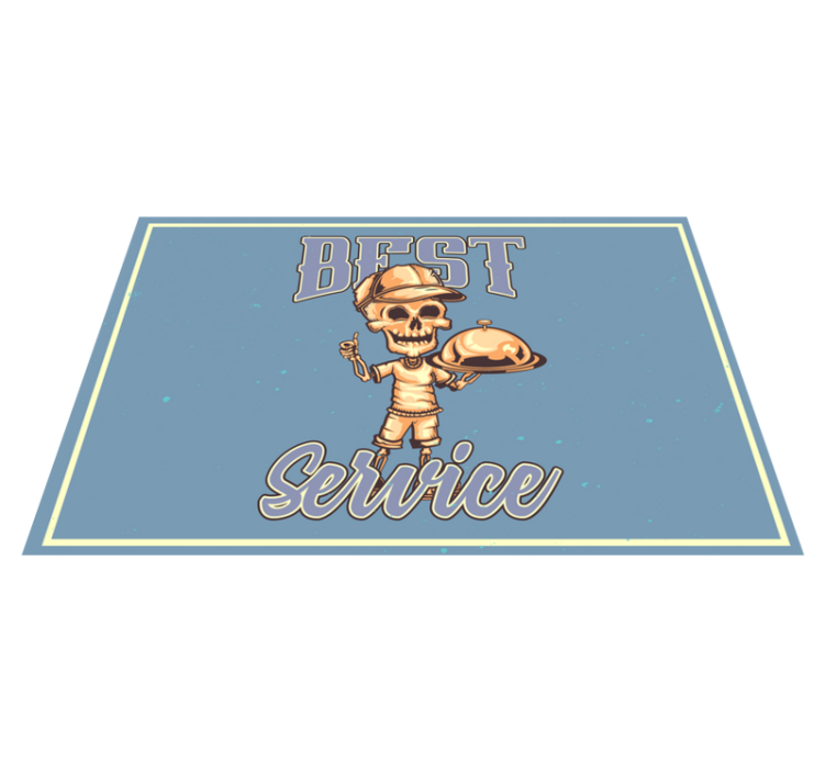 Original placemat skeleton waiter service - TenStickers