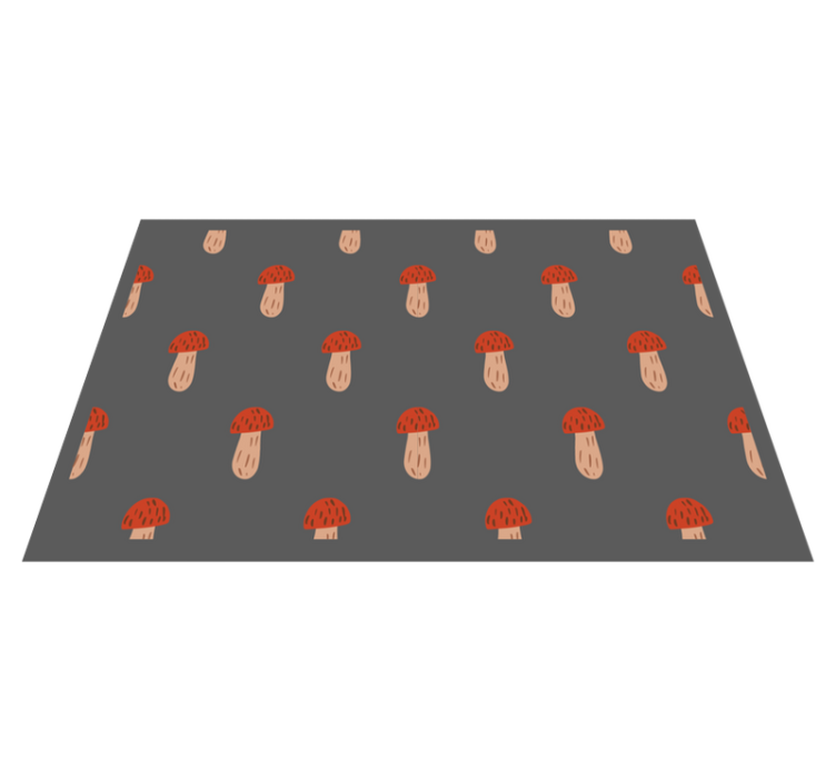 Original placemat mushroom pattern design - TenStickers