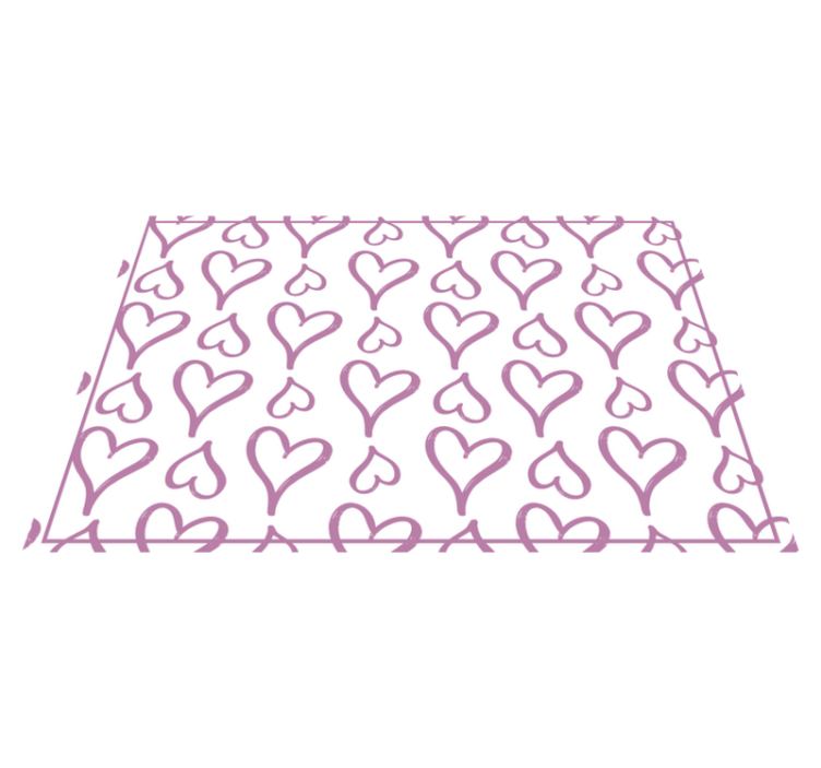 Original placemat charming heart design - TenStickers