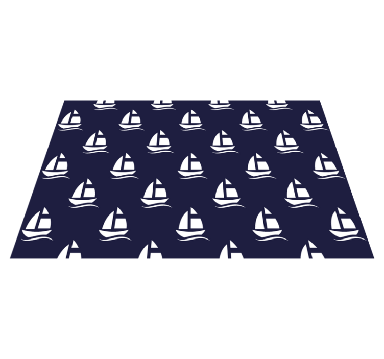 Original placemat sailboat design - TenStickers