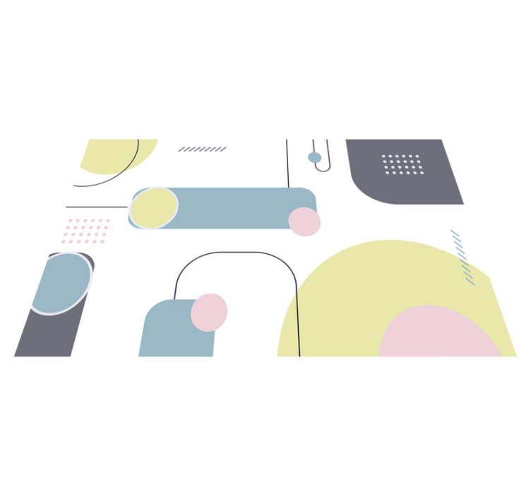Modern placemat with geometric shape design - TenStickers