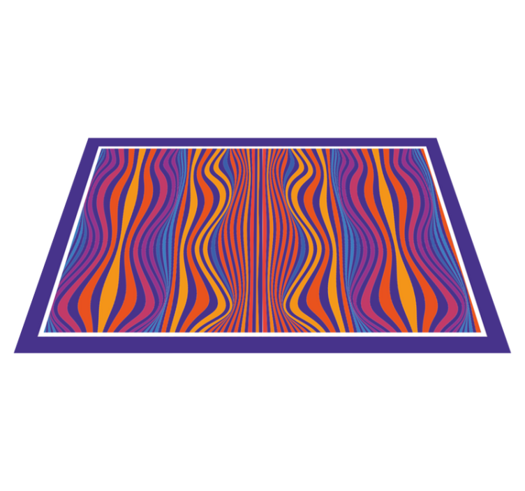 Curved line patterns placemat - TenStickers