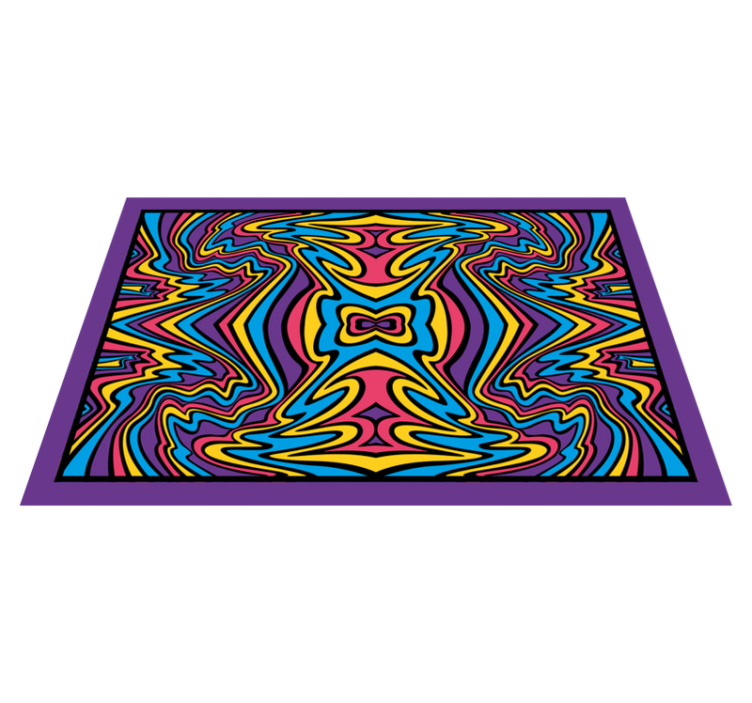 Original placemat colorful abstract swirls - TenStickers