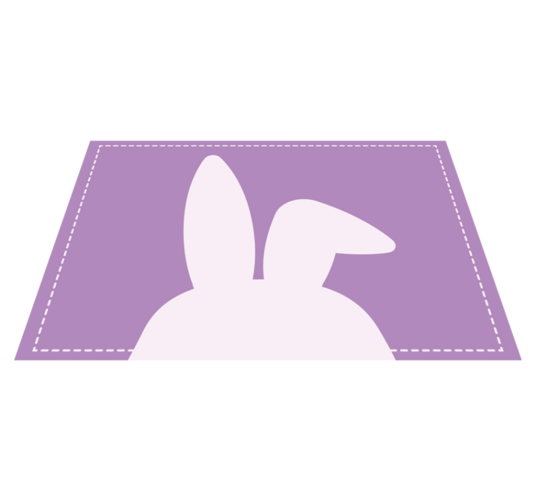 Cute bunny ears children placemats - TenStickers