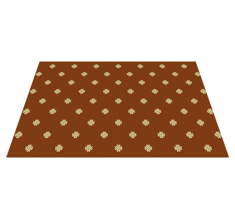 Polka dot knitted pattern  home placemats - TenStickers