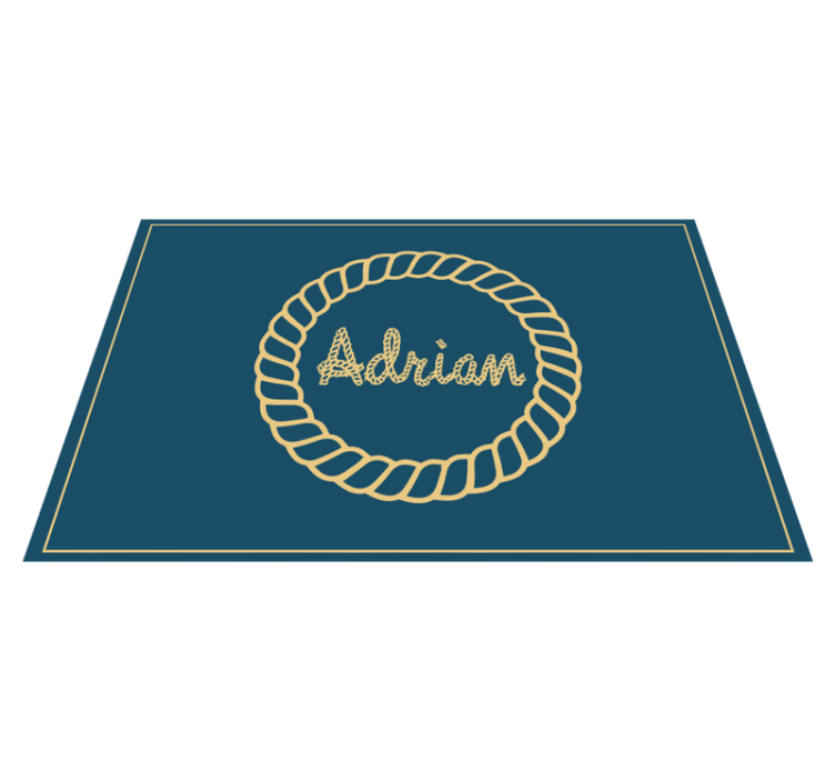 Personalized robe and anchor home placemats - TenStickers