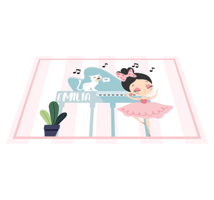 Children placemat ballet dancer design - TenStickers