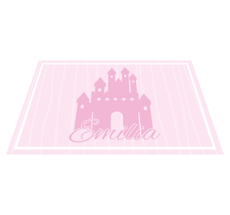 Children placemat with castle themed design - TenStickers