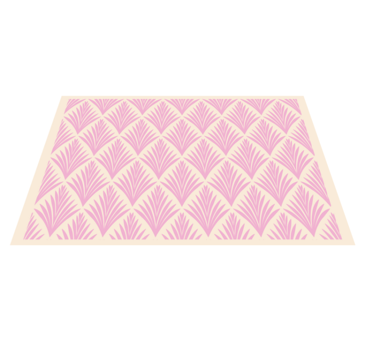 Textured leaf pattern placemat - TenStickers