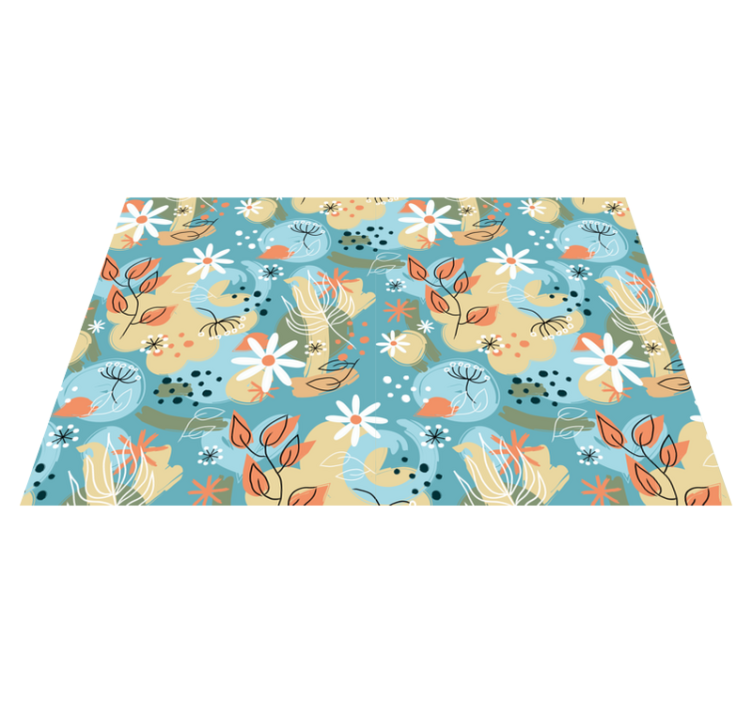 Modern placemat floral inspired tabletop - TenStickers