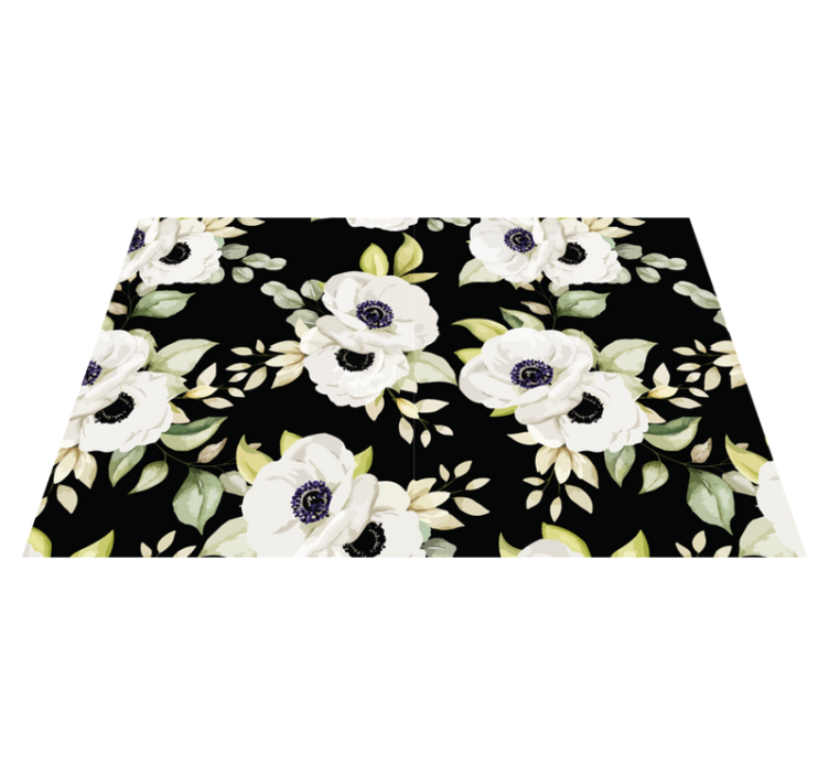 Original placemat floral design set - TenStickers