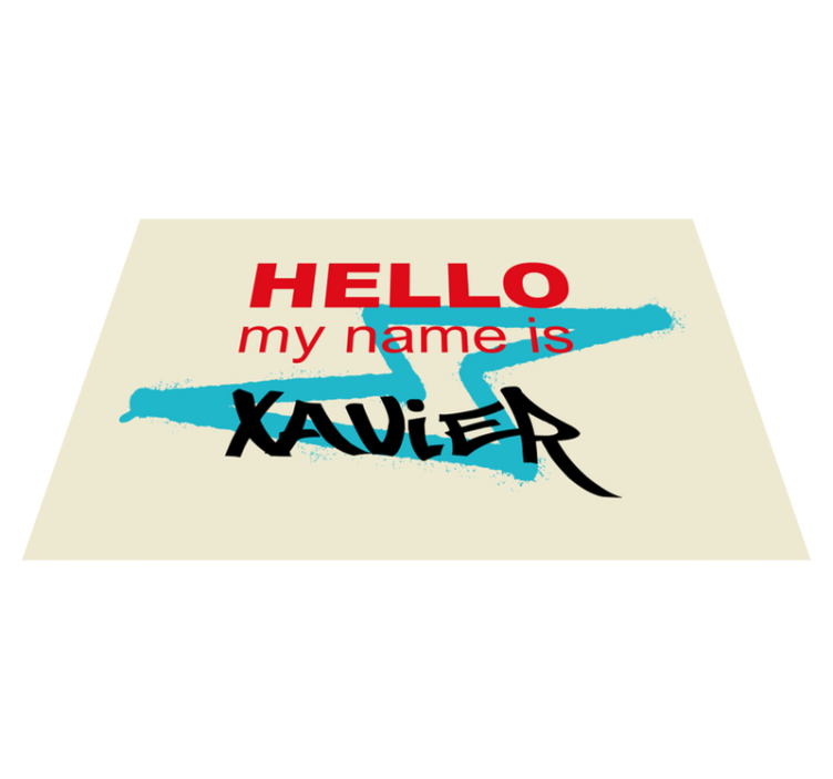 Placemat with quote personalized name announcement - TenStickers