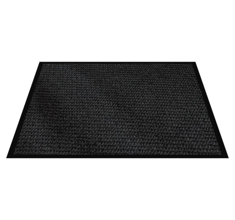 Textured black surface placemat - TenStickers