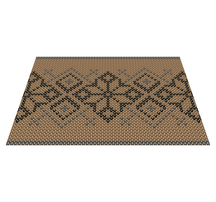 Geometric contrast placemat - TenStickers