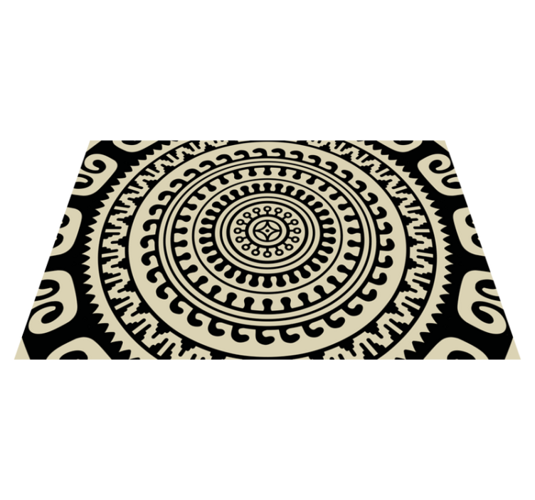 Placemat with circular patterned shapes - TenStickers