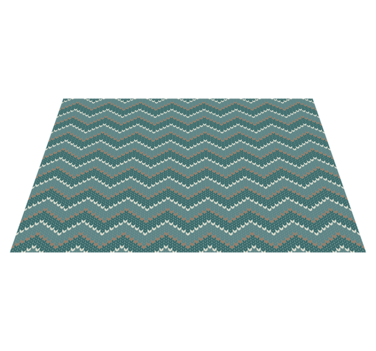 Wavy pattern motif placemat - TenStickers