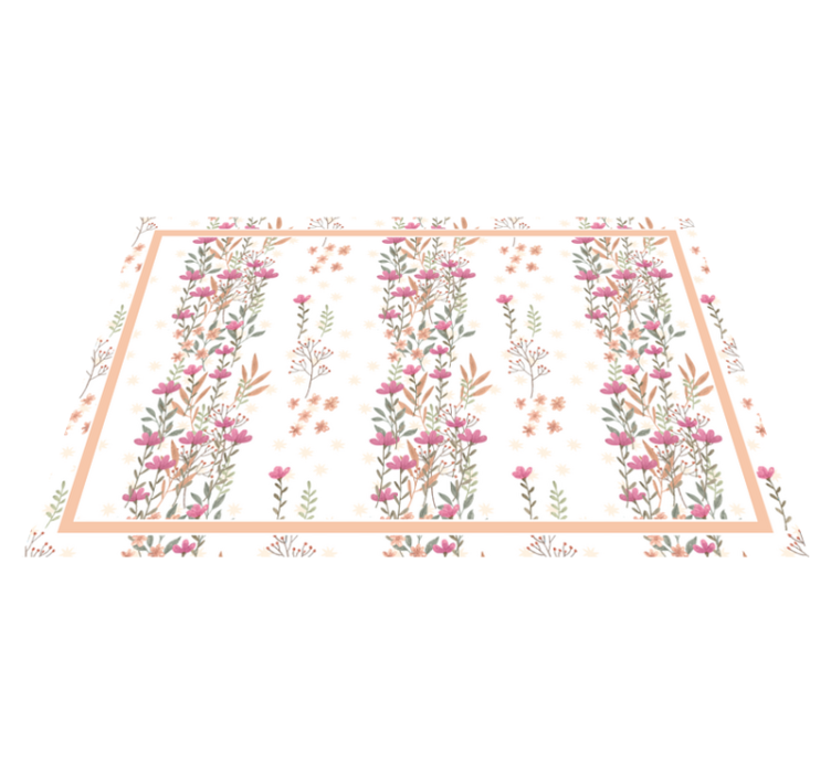 Original placemat graceful botanical design - TenStickers