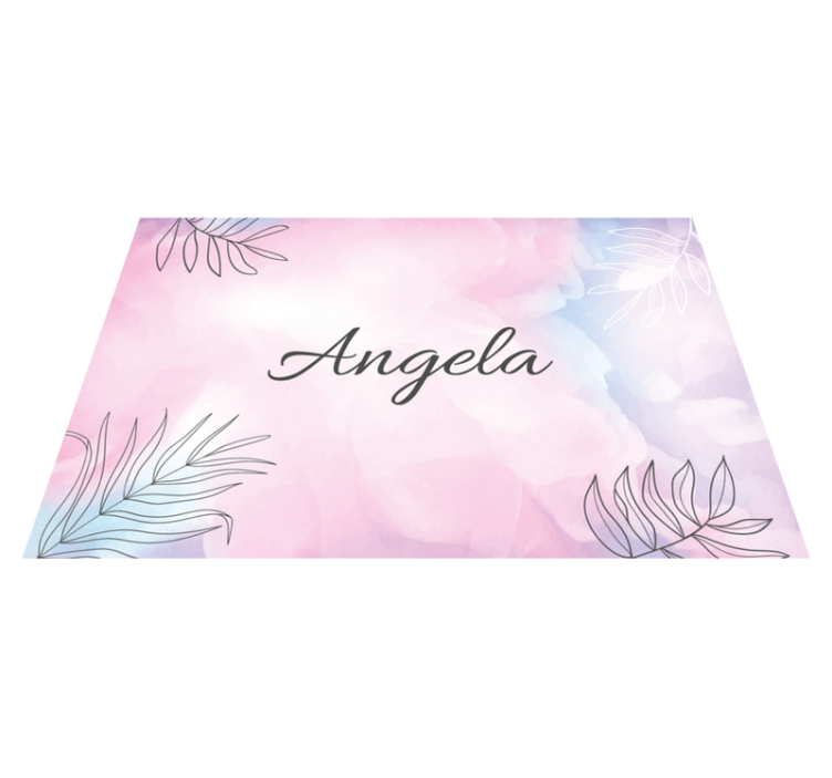 Customisable placemat elegant floral platter - TenStickers