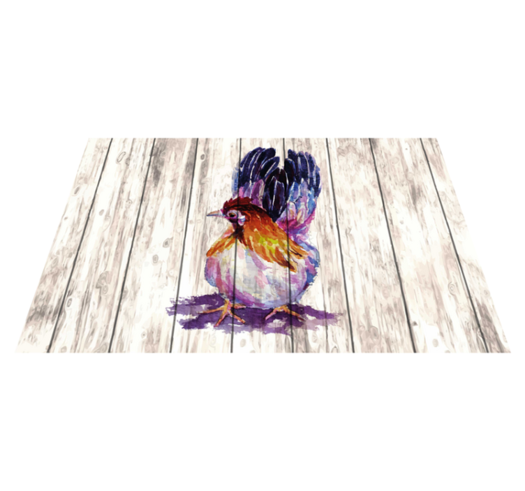 Original placemat colorful bird design - TenStickers