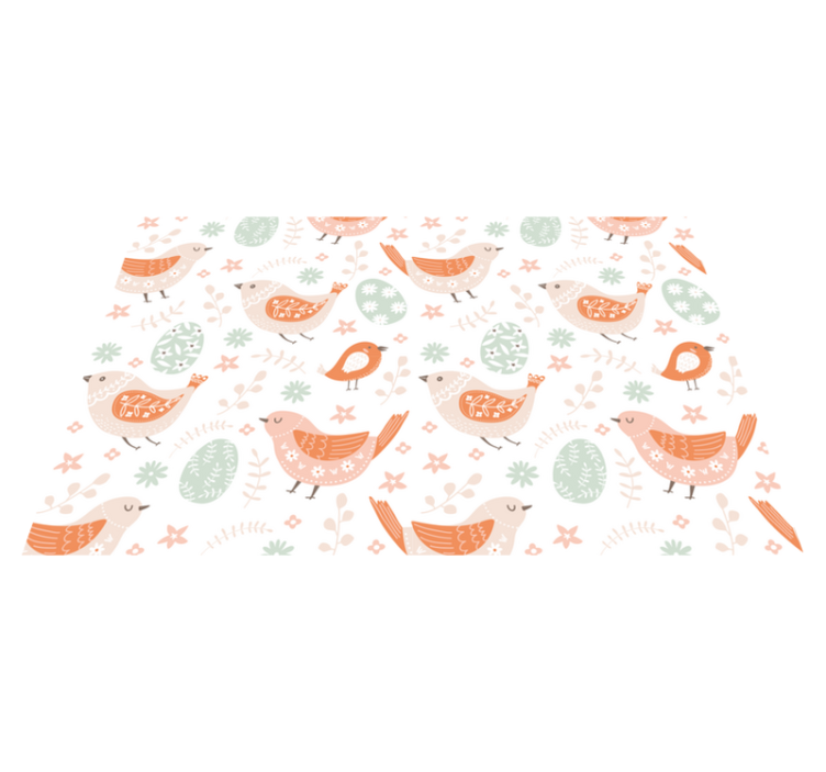 Children placemat with delightful bird designs - TenStickers