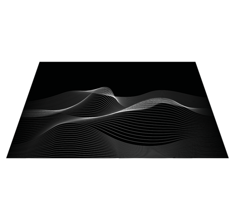 Wavy line patterns placemat - TenStickers