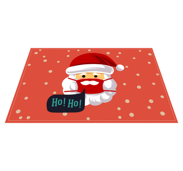 Christmas placemat santa claus joy - TenStickers