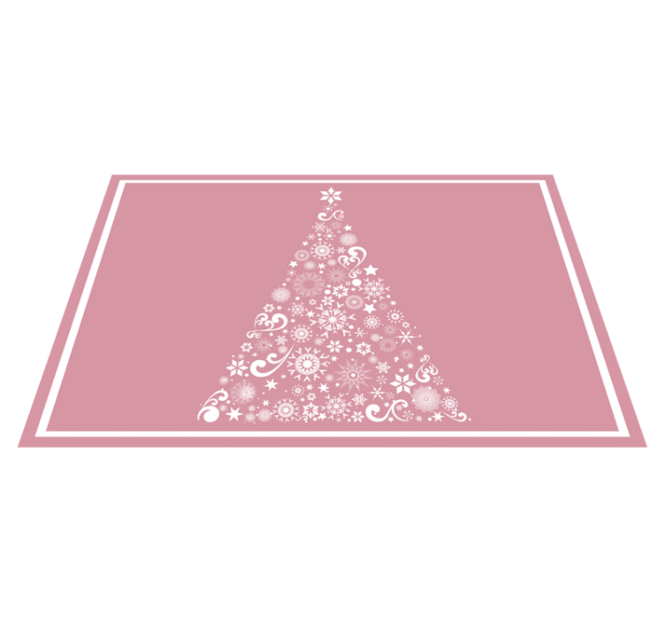 Christmas placemat with festive tree design - TenStickers