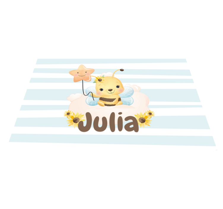 Children placemat cute bee design - TenStickers
