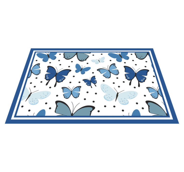 Children placemat with butterfly pattern design - TenStickers