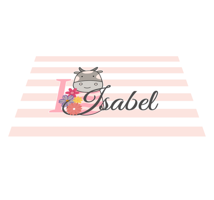 Customisable placemat with cow-themed design - TenStickers