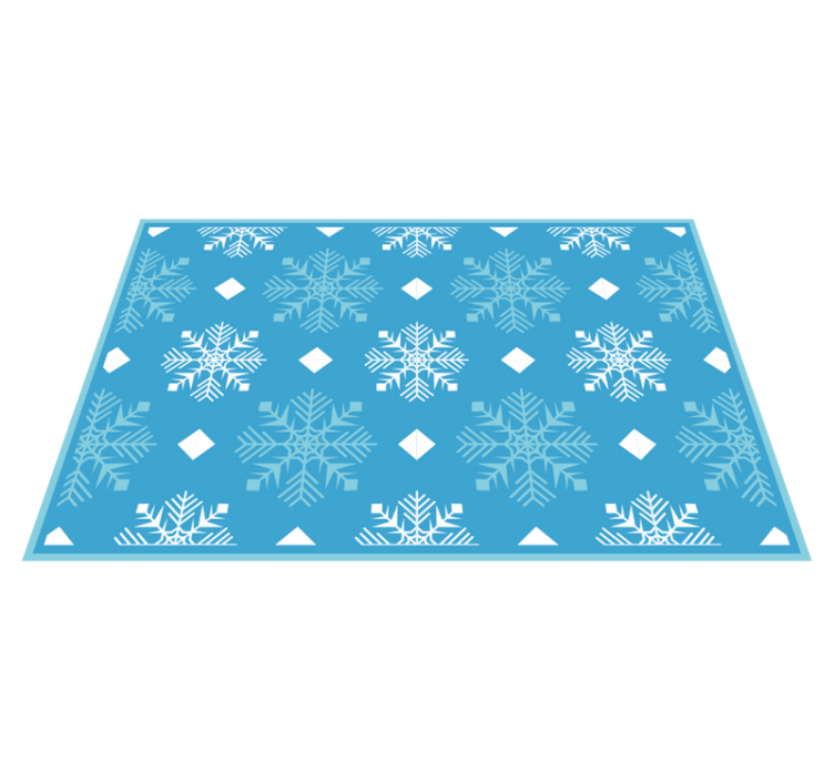 Christmas placemat with snowflake pattern background - TenStickers