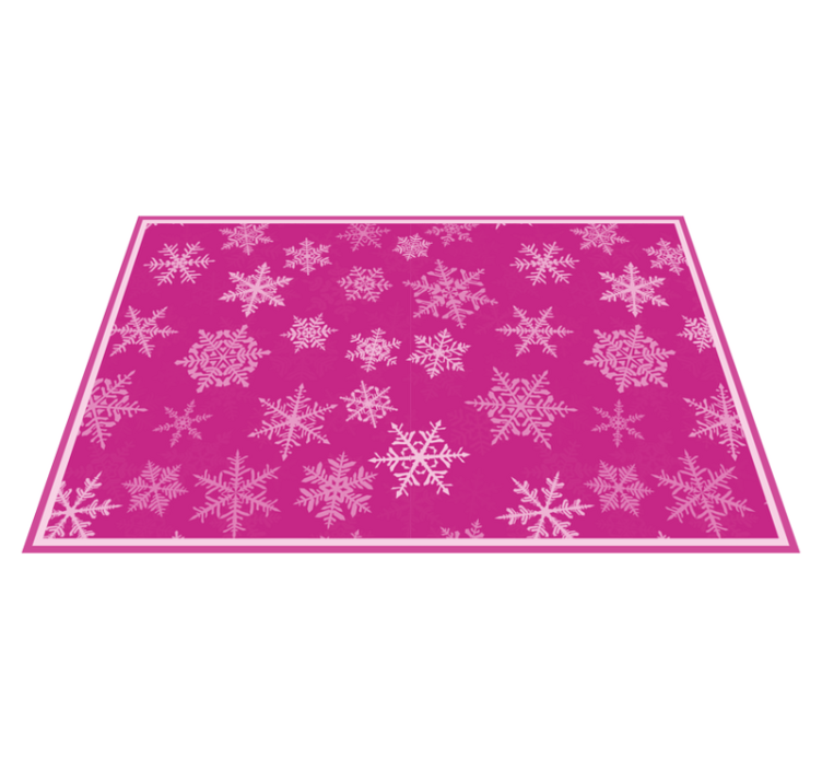 Christmas placemat with snowflake textured finish - TenStickers