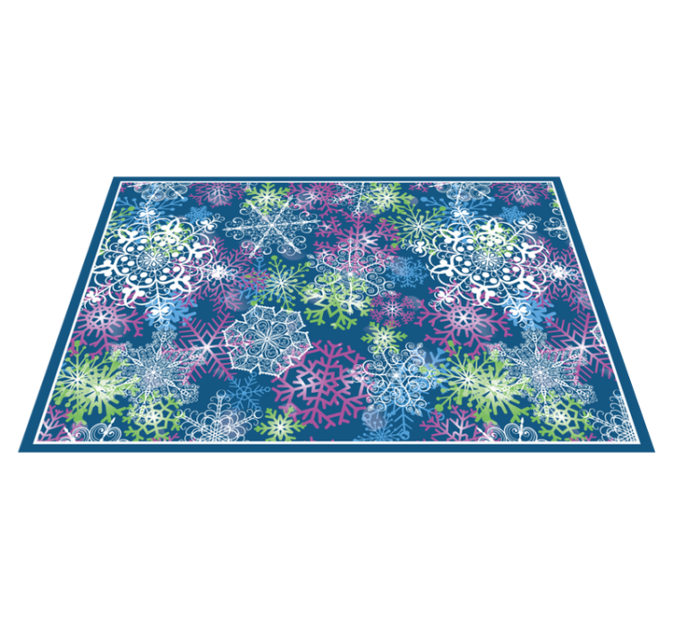 Christmas placemat snowflake pattern winter - TenStickers