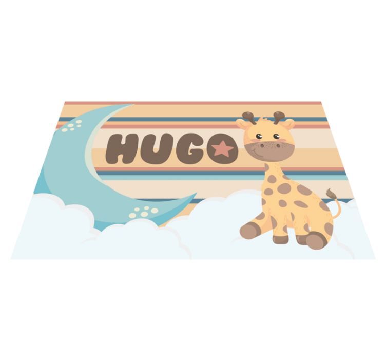Children placemat with cute giraffe design - TenStickers