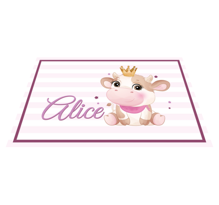 Children placemat cute cow design - TenStickers